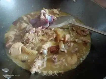 Make Yellow chicken step 9