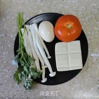 Make Seafood mushroom tofu soup step 0