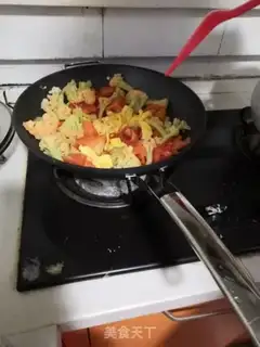 Make Tomato eggs and broccoli step 6