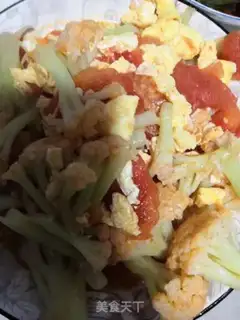 Make Tomato eggs and broccoli step 8