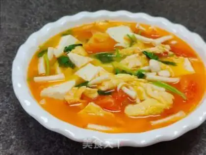 Make Seafood mushroom tofu soup step 11