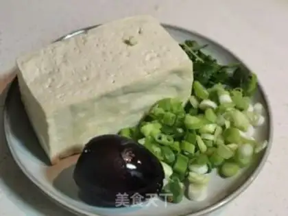Make ♪ Little onion egg tofu ♪ step 2