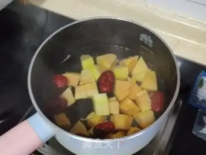 Make Pumpkin and egg soup step 2