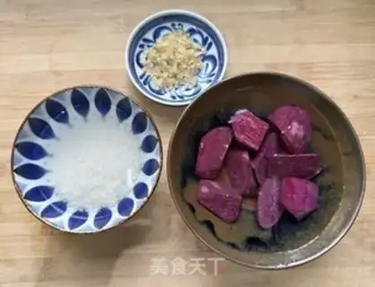 Make Silver-eared potatoes and rice step 1