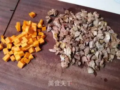 Make Lamb leg fried rice step 1