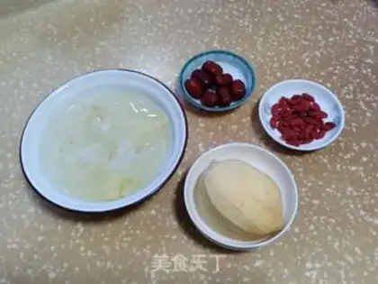 Make The silver spoon of the red potato date step 0