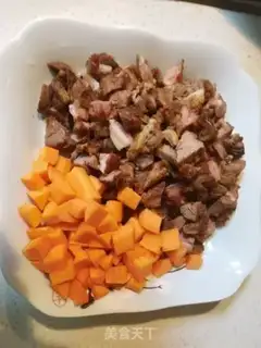 Make Lamb leg fried rice step 2