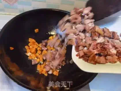 Make Lamb leg fried rice step 4