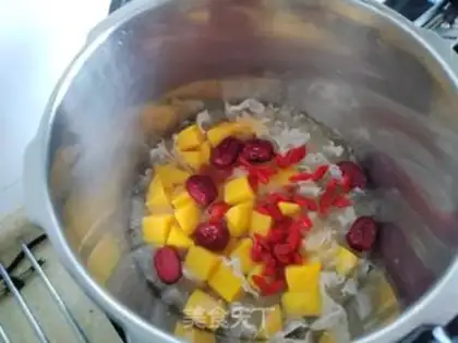 Make The silver spoon of the red potato date step 4