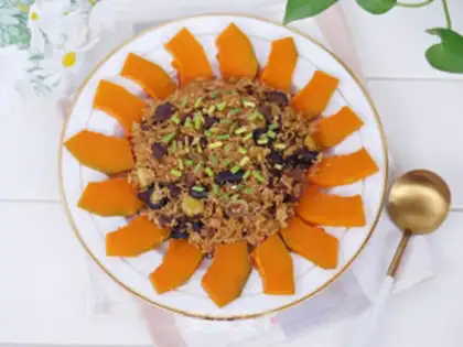 Make Spanish mixed olive pumpkin steamed veal step 10