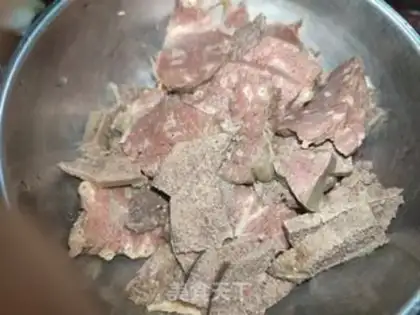 Make Celery fried liver step 3