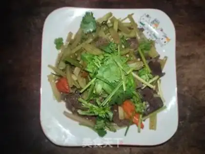 Make Celery fried liver step 5