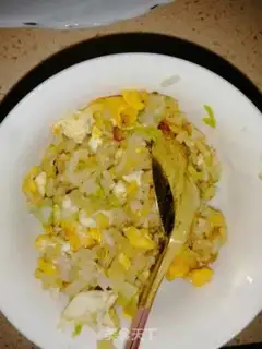 Make Gold and silver egg fried rice step 7