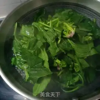 Make Cooking veggie spinach step 11