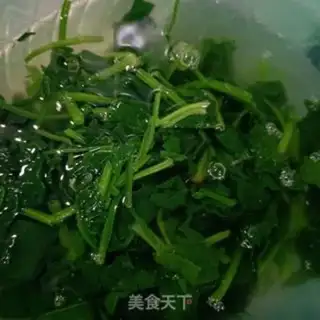 Make Cooking veggie spinach step 13