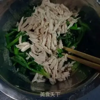 Make Cooking veggie spinach step 15