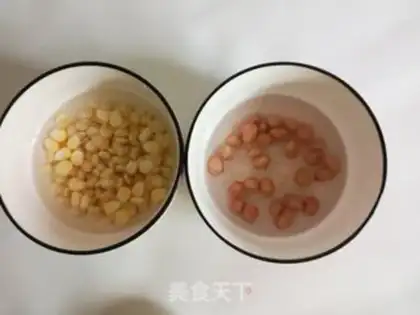 Make Corn peanut soup step 1