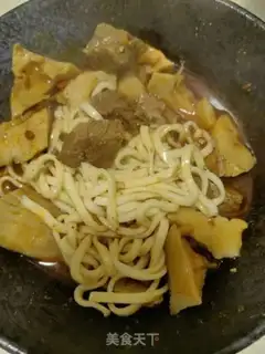 Make Scrambled beef noodles step 7