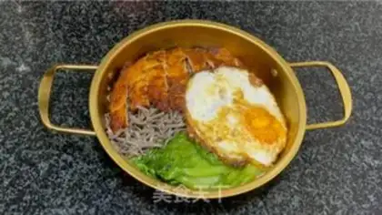 Make Chicken steak barley noodles step 13