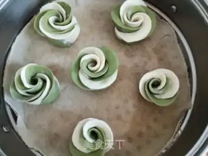 Make Double rose rolls step 9