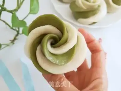Make Double rose rolls step 11