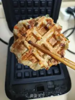 Make Taste salami waffles step 9