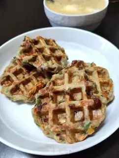 Make Taste salami waffles step 10