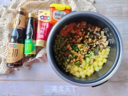 Make Chicken-legged potato rice step 10