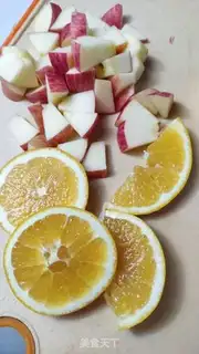 Make Orange apple tea step 1