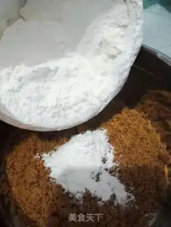 Make Red sugar rice cake step 2