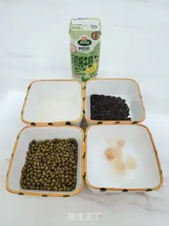 Make Green bean sand cow milk step 0