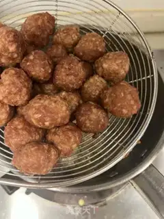 Make Lotus meatballs step 8