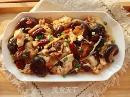 Make A wide-range mushroom steam chicken step 8