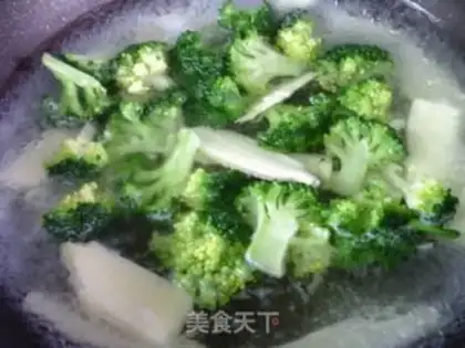 Make The fragrance makes broccoli step 4