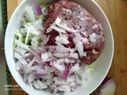 Make Beef pickle dumplings step 3