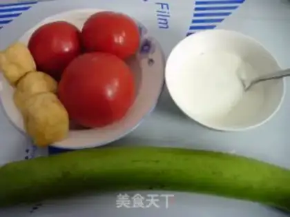 Make ♪ Tofu tomato ♪ step 0