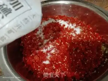 Make Blue pepper pepper sauce step 4