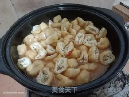 Make The golden mushroom fans skating meat step 13