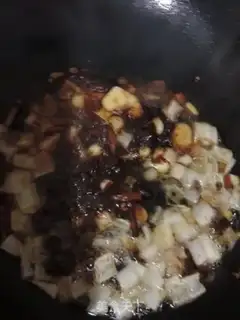 Make Spicy lamb blood step 8