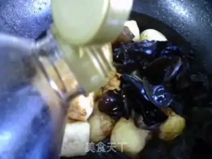 Make ♪ Black-mucked eggs burning tofu ♪ step 4