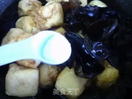 Make ♪ Black-mucked eggs burning tofu ♪ step 5