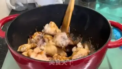 Make Frozen abalone chicken step 8