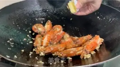 Make Garlic butter shrimp step 7