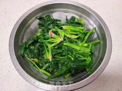Make Shrimp spinach step 5