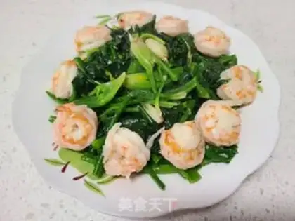 Make Shrimp spinach step 9