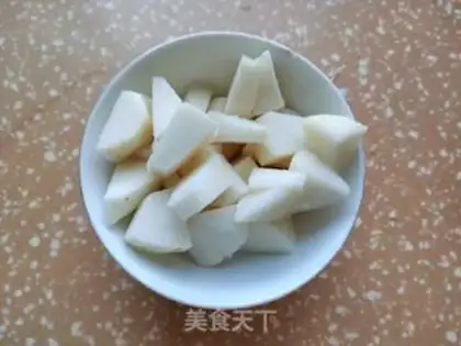 Make Pear pea soy step 1
