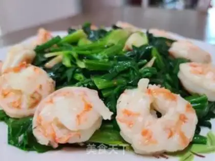 Make Shrimp spinach step 10