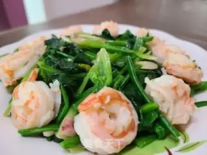 Make Shrimp spinach step 11