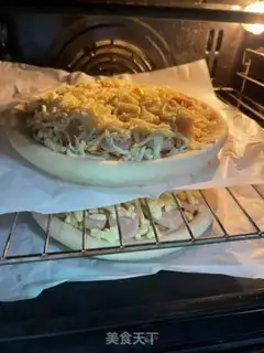 Make Corn-cooked sausage pizza step 8