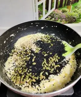 Make Peanut sesame sugar step 7